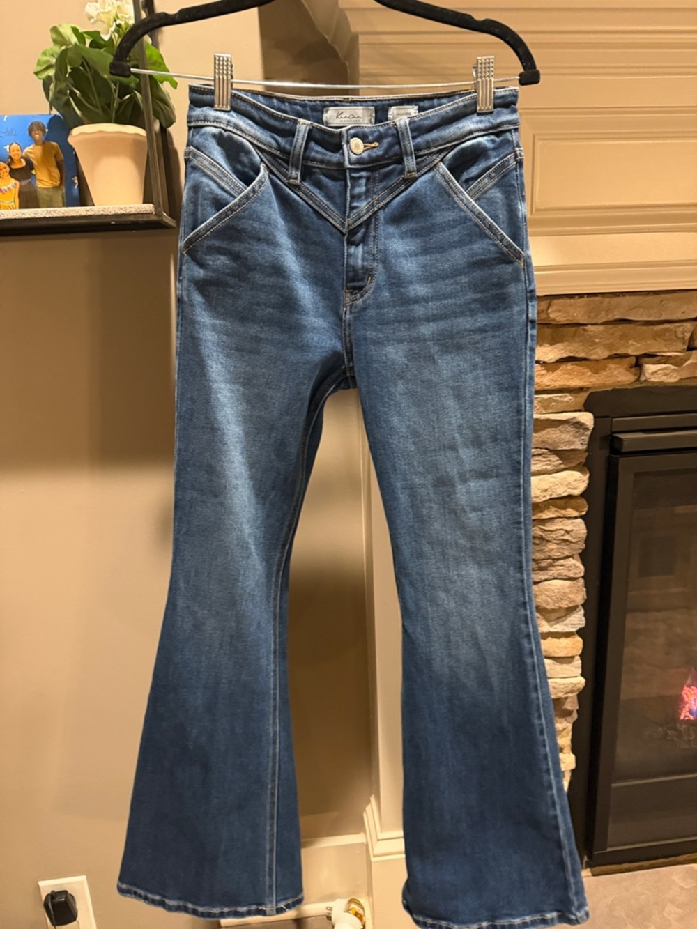 KanCan Vintage Blue High-Rise Flare Jeans